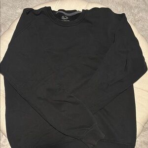 Basic Black Crewneck Sweater